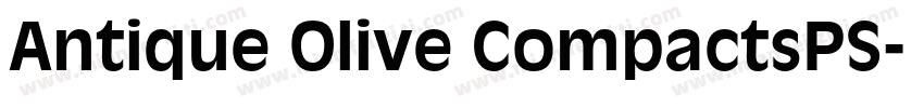 Antique Olive CompactsPS字体转换